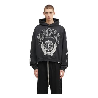 Represent Represent, Heren, Sweatshirts & Hoodies, Zwart, Maat: L Katoen