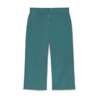 Fiorella Rubino Dames, Broeken, Groen, Maat: 6XL Katoen