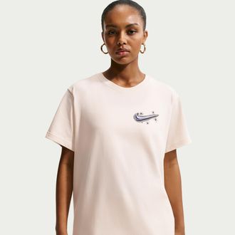 Nike Womens Nike Sportswear Classic Oversized T-Shirt in White | IH7604-103