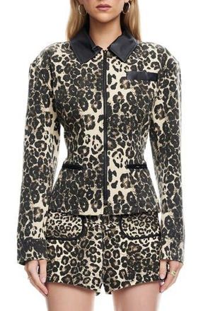 Lioness Soho Leopard Print Jacket at Nordstrom Rack, Size X-Small