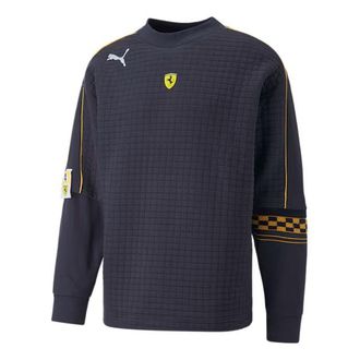 Puma Logo Ferrari Race Statement Sweatshirt Navy 535785-08
