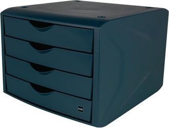 Helit Helit - Caj&oacute;n Con Tope De Extracci&oacute;n 4 Cajones Azul H215xa265xp332mm