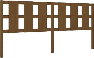 vidaXL Cabecero De Cama Madera Maciza Pino Marr&oacute;n Miel 205,5x4x100 Cm Vidaxl