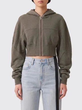 Rick Owens Rick Owens DRKSHDW Felpa crop in cotone