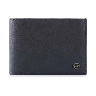 Piquadro Portemonnee met muntvak - Heren - Portefeuilles - Blauw - ONE Size - Leer - Accessoires