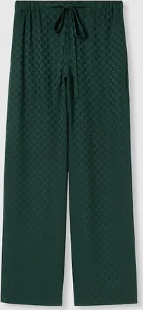 Gucci GG Silk Jacquard Jogging Pant, Green, Ready-to-wear