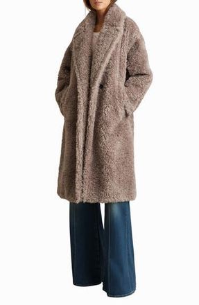 Reiss Darla Faux Fur Coat in Mink Neutral at Nordstrom Rack, Size X-Large