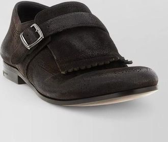 Churchs leather buckled loafers