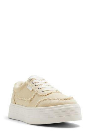 Roxy Sheilahh 2.0 Platform Sneaker in Natural at Nordstrom, Size 10