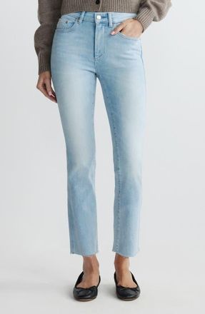 DL1961 Mara Instasculpt Mid Rise Ankle Straight Leg Jeans in Ocean at Nordstrom, Size 30
