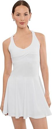 Beyond Yoga Midweight Twist Dress Womens Dress Cloud White : LG, Elastane/Polyester