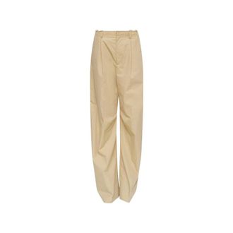 Maison Margiela Wide Trousers, female, Beige, Size: XS Tailored Trousers