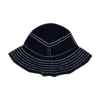 Barrie Hats, unisex, Blue, Size: S Cashmere Blend Bucket Hat