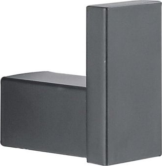 OEM Set Di 2 Ganci Portasciugamani Da Bagno, In Acciaio Inox Sus304, Forma Quadrata, Colore Nero