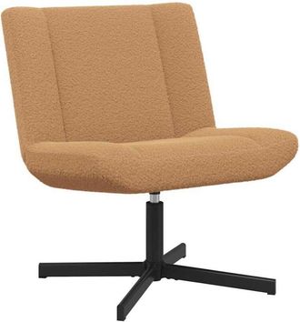 vidaXL Vidaxl - Silla Giratoria Beige 63 X 75 X 76 Cm Tela