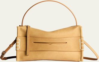 J.W.Anderson Loafer Suede Penny Keeper Crossbody Bag