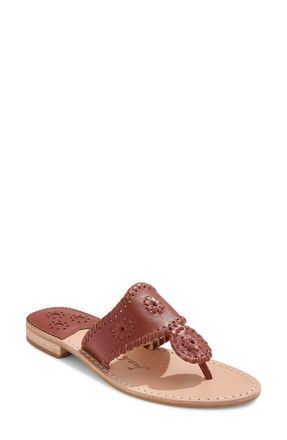 Jack Rogers Jacks Flat Sandal in Luggage/luggage at Nordstrom, Size 5.5