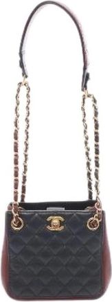 Chanel Pre-owned Matelasse Small Bucket Lambskin Shoulder Bag - Dames - Vintage Schoudertas - Zwart - ONE Size - Leer - Vintage