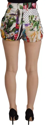 Dolce & Gabbana Multicolor High Waist Hot Pants Womens Shorts