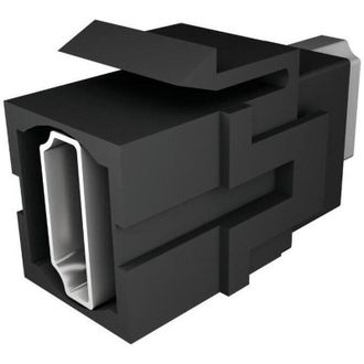 Bachmann Keystone Hdmi 4k2k Uhd Kupplung Buchse-buchse Schwarz 918.041