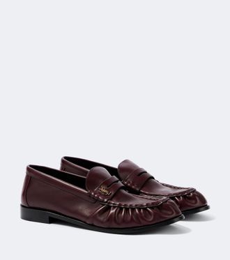 Saint Laurent Le Loafer Supple leather penny loafers