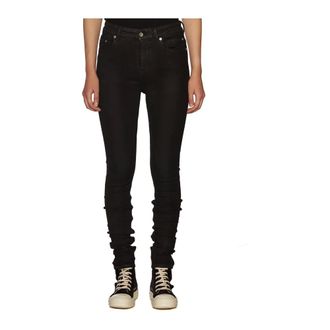 Rick Owens Dames, Jeans, Zwart, Maat: W28 Katoen