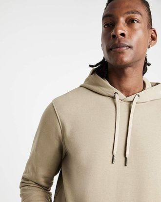 Jacamo Overhead Hooded Sweatshirt Long - Stone