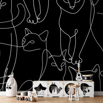 OEM Carta Da Parati Fotografica - Abitudini Del Gatto - Prima Variante