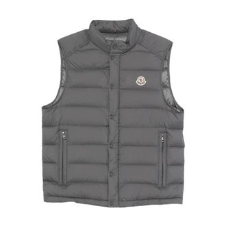 Moncler Waistcoats, male, Gray, 2XL, Barthe Gilet
