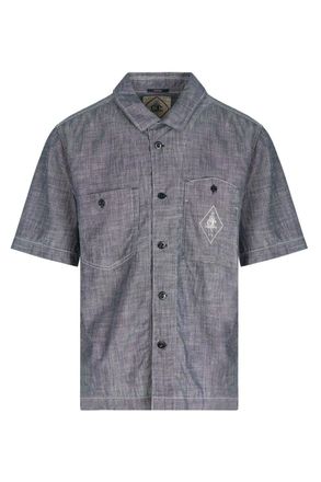 C.P. Company 4.75 OZ SS CHAMBRAY SHIRT Size: XXL, colour: INDIGO