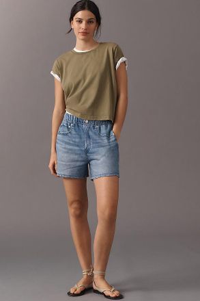 Rag & Bone Miramar Terry Denim-Knit Walking Shorts