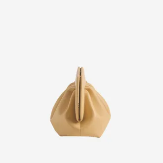 Themoir&egrave; Vegan Leather Top Handle Bag - Beige