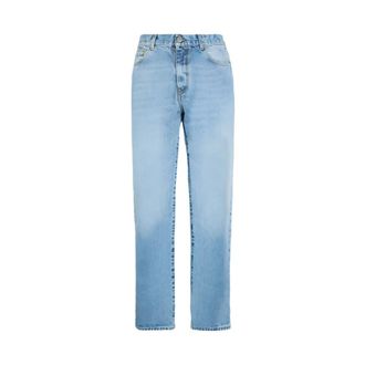 Family Fir$t Milano Family First, Heren, Jeans, Blauw, Maat: 2XL Denim