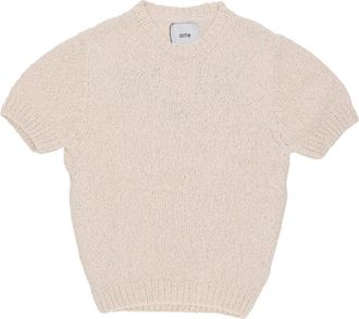 Arte T-shirt in maglia con grafica sul retro - - Knitwear - Uomo - Beige - XL