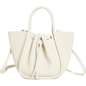 Proenza Schouler Small Ruched Leather Tote in Ecru at Nordstrom