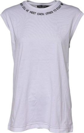 Dolce & Gabbana Dames, Tops, Wit, Maat: XS Katoen