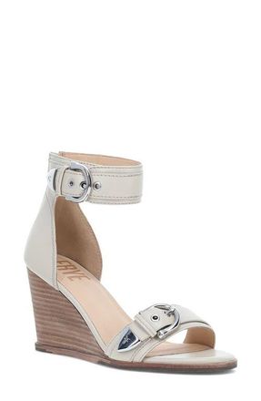 Frye Rachel Ankle Strap Wedge Sandal in Ivory at Nordstrom, Size 9.5