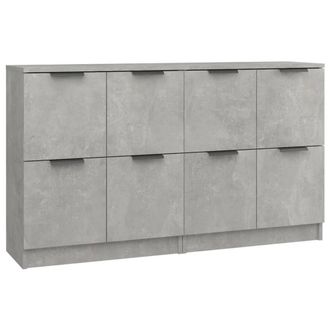 Berkfield Home Sideboards 2 pcs Concrete Grey 60x30x70 cm Engineered Wood | Size: 60 x 30 x 70 cm
