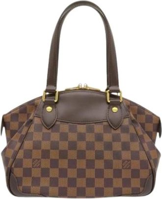 Louis Vuitton Pre-owned Verona PM - Dames - Vintage Handtas - Bruin - ONE Size - Leer - Vintage