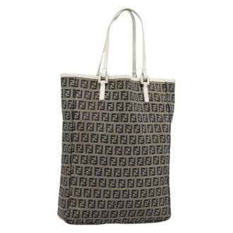 Fendi Pre-owned Vintage Zucchino Canvas Tote Bag - Pre-owned - Mujer - Azul - ONE SIZE