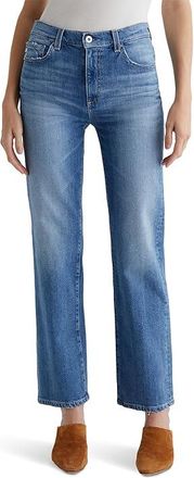 AG - Adriano Goldschmied Brinley Mid Rise Straight in Iris Womens Jeans Iris : 31 29, Cotton/Denim/Elastane