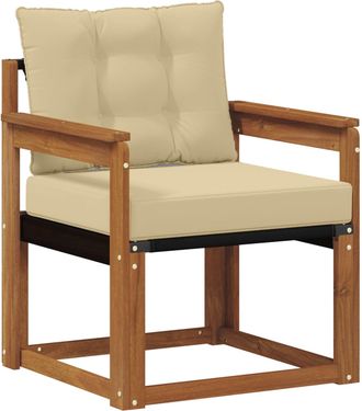 vidaXL Sof&aacute; De Exterior Madera De Acacia S&oacute;lida Natural Vidaxl