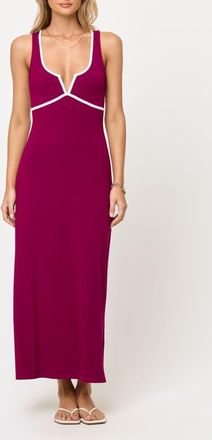 L*Space Sayge Maxi Cover-Up Dress in Berry Jam Cream at Nordstrom, Size X-Large