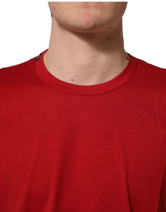 Dolce & Gabbana Goodluck 2023 Logo-Print Cotton T-Shirt - Red