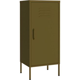 vidaXL Storage Cabinet Olive Green 42.5x35x101.5 cm Steel Vidaxl