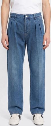 Marine Serre Jeans ampi in denim di cotone