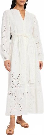 Marie Oliver Hannon Eyelet Dress In White