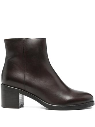 Paola Parisi Roma 60mm zip-up ankle boots - Brown