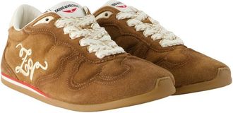 Zadig&Voltaire Suede Logo Sneaker - Brown