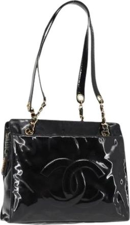Chanel Pre-owned Shoulder Bags, female, Black, Size: ONE SIZE Pre-owned Leather Shoulder Bag